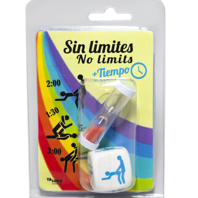La marca TALOKA nos facilita esta imagen de su producto TALOKA - DADO C/ POSICIONES+ RELOJ DE ARENASIN LIMITES para nuestro catálogo.