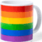 La marca PRIDE nos facilita esta imagen de su producto PRIDE - TAZA CON LA BANDERA LGBT EN CAJA INDIVIDUAL KRAFT /es/pt/en/fr/it/ para nuestro catálogo.