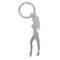 La marca DIABLO PICANTE nos facilita esta imagen de su producto DIABLO PICANTE - LLAVERO CON SILUETA DE MUJER COLOR PLATA CON ABRIDOR DE CERVEZA para nuestro catálogo.