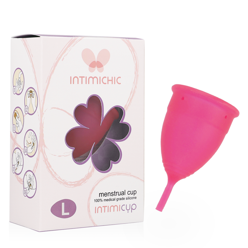 La marca INTIMICHIC nos facilita esta imagen de su producto INTIMICHIC - COPA MENSTRUAL SILICONA MEDICA - TALLA L para nuestro catálogo.