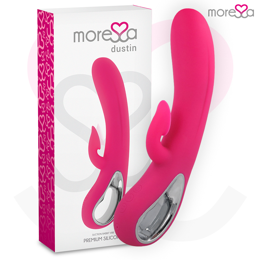 La marca MORESSA nos facilita esta imagen de su producto MORESSA - DUSTIN SUCCIONADOR CLITORIAL Y POTENTE VIBRACIÓN PREMIUM SILICONE RECARGABLE para nuestro catálogo.