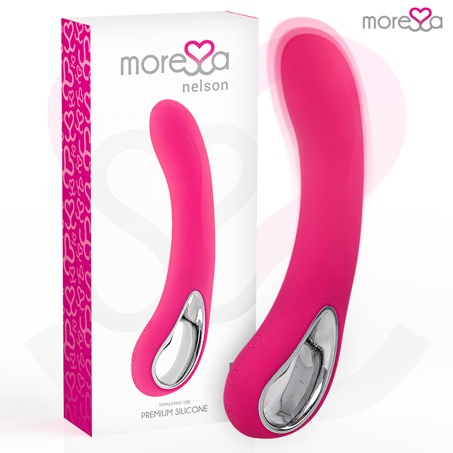 La marca MORESSA nos facilita esta imagen de su producto MORESSA - NELSON MASAJEADOR PUNTO G PREMIUM SILICONE RECARGABLE para nuestro catálogo.