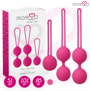 La marca MORESSA nos facilita esta imagen de su producto MORESSA - OSIAN SET PREMIUM SILICONA ROSA (Osian One - 51 g | Osian Two - 101 g | Osian Three 85 g) para nuestro catálogo.