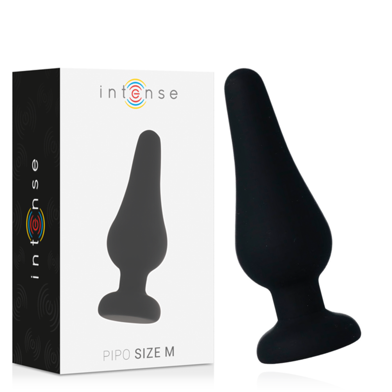 La marca INTENSE ANAL TOYS nos facilita esta imagen de su producto INTENSE - ANAL PLUG PIPO M SILICONE NEGRO 11 CM para nuestro catálogo.