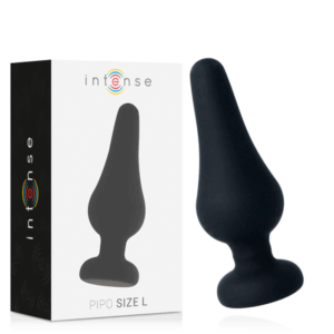 La marca INTENSE ANAL TOYS nos facilita esta imagen de su producto INTENSE - ANAL PLUG PIPO L SILICONE NEGRO 13 CM para nuestro catálogo.