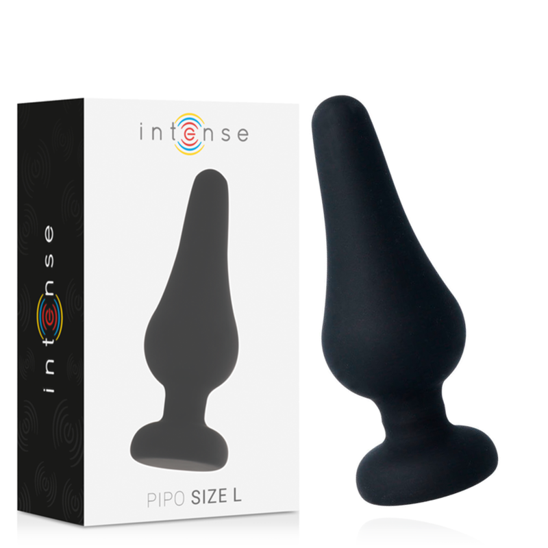 La marca INTENSE ANAL TOYS nos facilita esta imagen de su producto INTENSE - ANAL PLUG PIPO L SILICONE NEGRO 13 CM para nuestro catálogo.