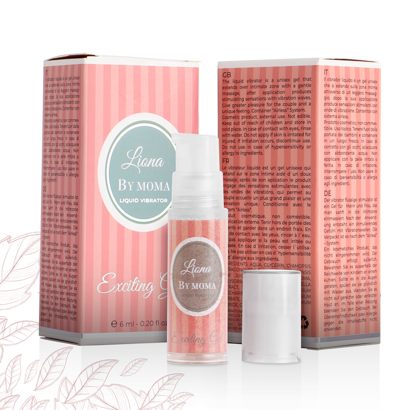 La marca LIONA BY MOMA nos facilita esta imagen de su producto LIONA BY MOMA - VIBRADOR LIQUIDO EXCITING GEL 6 ML para nuestro catálogo.