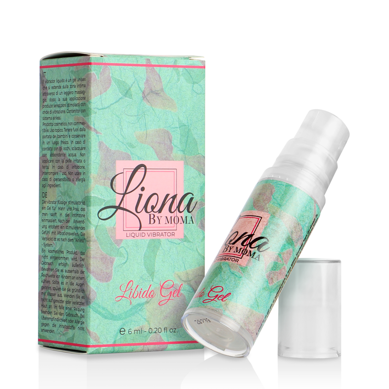 La marca LIONA BY MOMA nos facilita esta imagen de su producto LIONA BY MOMA - VIBRADOR LIQUIDO LIBIDO GEL 6 ML para nuestro catálogo.