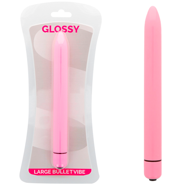 La marca GLOSSY nos facilita esta imagen de su producto GLOSSY - SLIM VIBRADOR ROSA para nuestro catálogo.