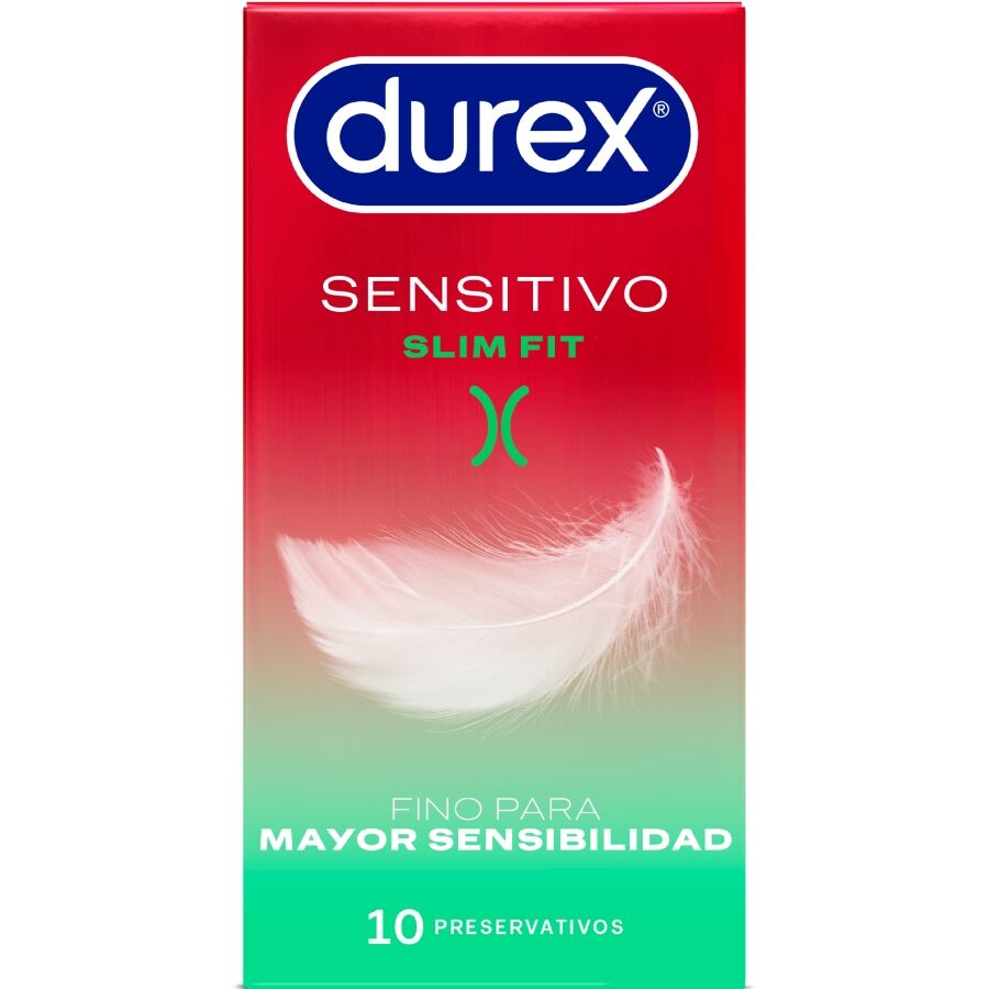 La marca DUREX CONDOMS nos facilita esta imagen de su producto DUREX - SENSITIVO SLIM FIT 10 UNIDADES para nuestro catálogo.