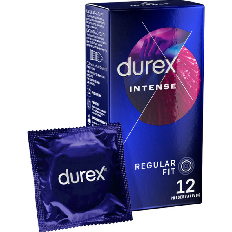 La marca DUREX CONDOMS nos facilita esta imagen de su producto DUREX - INTENSE ORGASMIC 12 UNIDADES para nuestro catálogo.