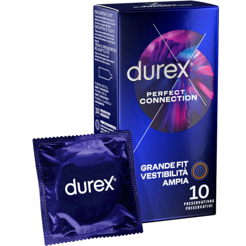 La marca DUREX CONDOMS nos facilita esta imagen de su producto DUREX - PERFECT CONNECTION EXTRA LUBRICACION SILICONA 10 UNIDADES para nuestro catálogo.