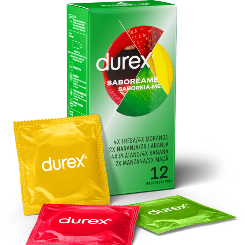 La marca DUREX CONDOMS nos facilita esta imagen de su producto DUREX - SABOREAME 12 UNIDADES para nuestro catálogo.
