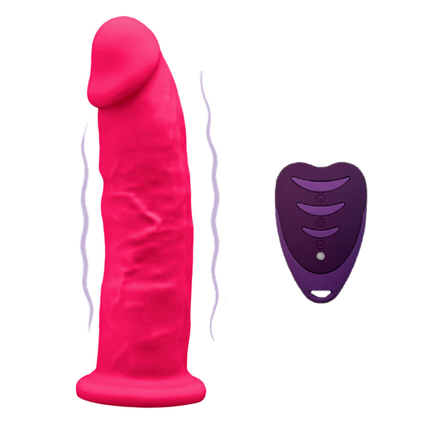 La marca SILEXD nos facilita esta imagen de su producto SILEXD - PENE REALÍSTICO MODELO 2 ROSA + CONTROL REMOTO LRS 17 CM para nuestro catálogo.