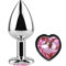 La marca SECRETPLAY TOYS nos facilita esta imagen de su producto SECRETPLAY - METAL BUTT PLUG CORAZÓN FUCSIA TALLA S 7 CM para nuestro catálogo.