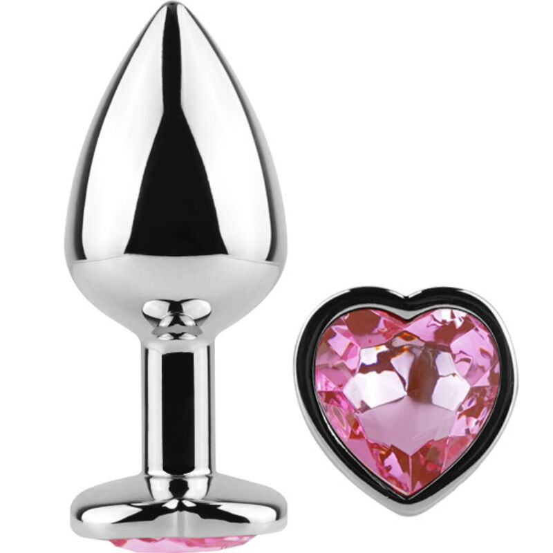 La marca SECRETPLAY TOYS nos facilita esta imagen de su producto SECRETPLAY - METAL BUTT PLUG CORAZÓN FUCSIA TALLA S 7 CM para nuestro catálogo.