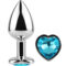 La marca SECRETPLAY TOYS nos facilita esta imagen de su producto SECRETPLAY - METAL BUTT PLUG CORAZÓN AZUL TALLA S 7 CM para nuestro catálogo.