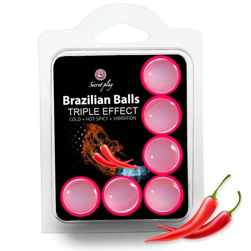 La marca SECRETPLAY COSMETIC nos facilita esta imagen de su producto SECRETPLAY - SET 6 BRAZILIAN BALLS TRIPLE EFECTO para nuestro catálogo.