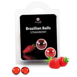 La marca SECRETPLAY COSMETIC nos facilita esta imagen de su producto SECRETPLAY - BRAZILIAN BALLS FRESAS SET 2 BOLAS para nuestro catálogo.
