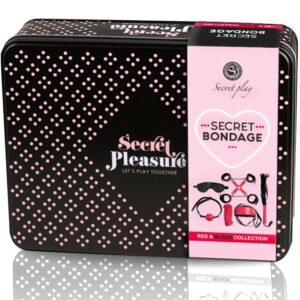 La marca SECRETPLAY 100% FETISH nos facilita esta imagen de su producto SECRETPLAY - BDSM SET 6 PIEZAS RED COLLECTION para nuestro catálogo.