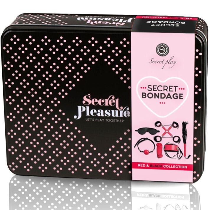 La marca SECRETPLAY 100% FETISH nos facilita esta imagen de su producto SECRETPLAY - BDSM SET 6 PIEZAS RED COLLECTION para nuestro catálogo.