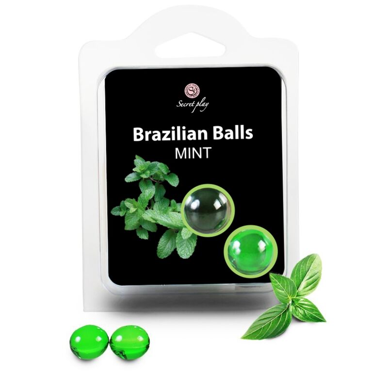 La marca SECRETPLAY COSMETIC nos facilita esta imagen de su producto SECRETPLAY - BRAZILIAN BALLS  MENTA SET  2 BOLAS para nuestro catálogo.