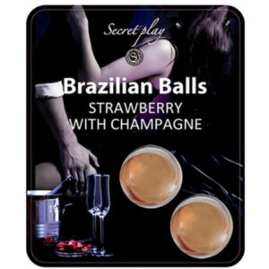 La marca SECRETPLAY COSMETIC nos facilita esta imagen de su producto SECRETPLAY - SET 2 BRAZILIAN BALLS FRESAS CON CAVA para nuestro catálogo.
