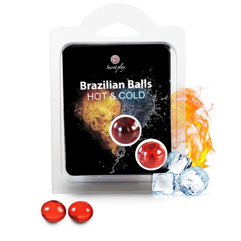 La marca SECRETPLAY COSMETIC nos facilita esta imagen de su producto SECRETPLAY - BRAZILIAN BALLS EFECTO CALOR & FRIO  2 UNIDADES para nuestro catálogo.