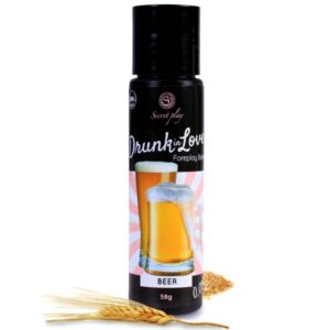 La marca SECRETPLAY COSMETIC nos facilita esta imagen de su producto SECRETPLAY - LUBRICANTE DRUN IN LOVE CERVEZA 60 ML para nuestro catálogo.