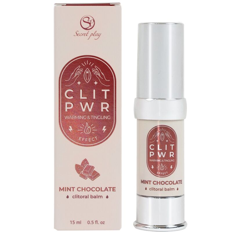 La marca SECRETPLAY COSMETIC nos facilita esta imagen de su producto SECRET PLAY - CLIT PWR BLSAMO DE CLITORIS MENTA CHOCOLATE para nuestro catálogo.