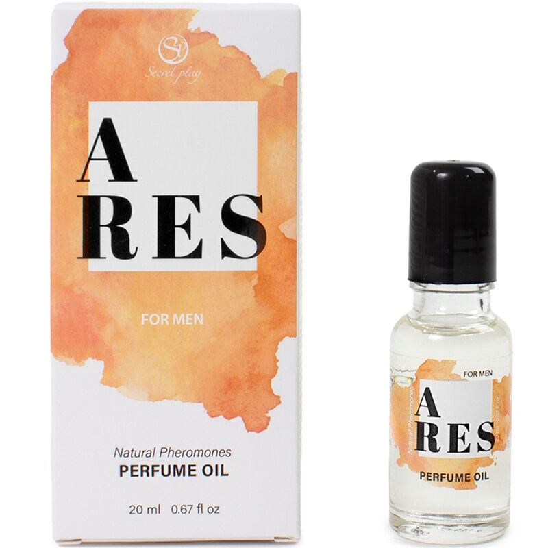 La marca SECRETPLAY COSMETIC nos facilita esta imagen de su producto SECRETPLAY - ARES PERFUME NATURAL FEROMONAS EN ACEITE PARA HOMBRE 20 ML para nuestro catálogo.