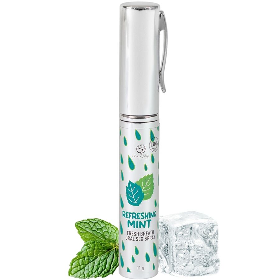 La marca SECRETPLAY COSMETIC nos facilita esta imagen de su producto SECRETPLAY - SPRAY SEXO ORAL MENTA REFRESCANTE para nuestro catálogo.