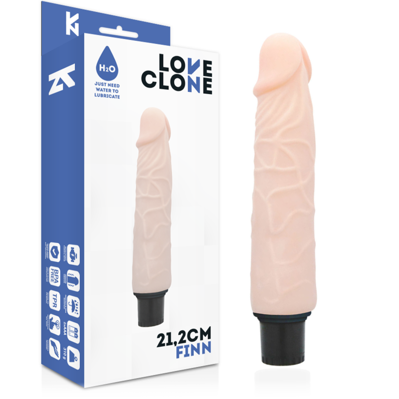 La marca LOVECLONE nos facilita esta imagen de su producto LOVECLONE - FINN VIBRADOR REALÍSTICO SELF LUBRICATION 21.2 CM -O- 3.8 CM para nuestro catálogo.