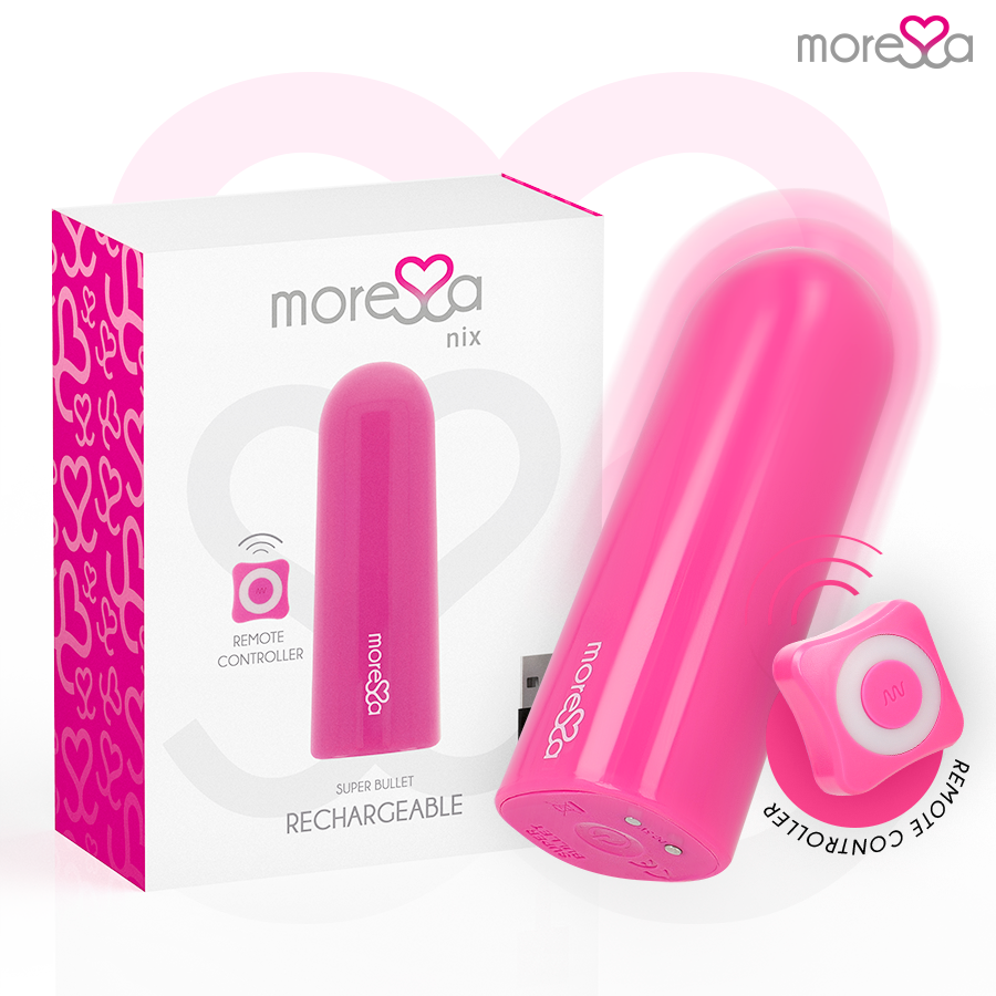 La marca MORESSA nos facilita esta imagen de su producto MORESSA - NIX POTENTE VIBRADOR MULTI JUEGOS CONTROL REMOTO ROSA para nuestro catálogo.