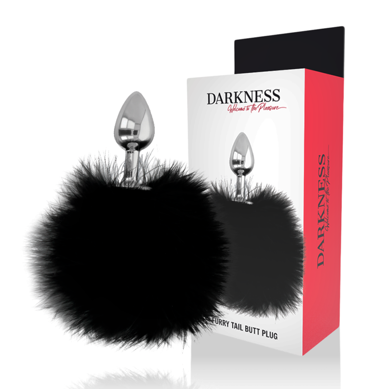 La marca DARKNESS ANAL nos facilita esta imagen de su producto DARKNESS - EXTRA BUTTPLUG ANAL CON COLA NEGRO 7 CM para nuestro catálogo.