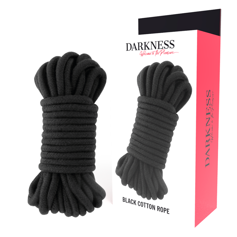 La marca DARKNESS BONDAGE nos facilita esta imagen de su producto DARKNESS - CUERDA JAPONESA 20 M NEGRO para nuestro catálogo.