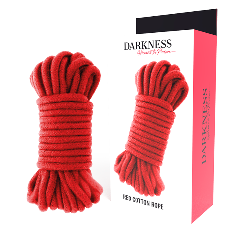 La marca DARKNESS BONDAGE nos facilita esta imagen de su producto DARKNESS - CUERDA JAPONESA 20 M ROJO para nuestro catálogo.