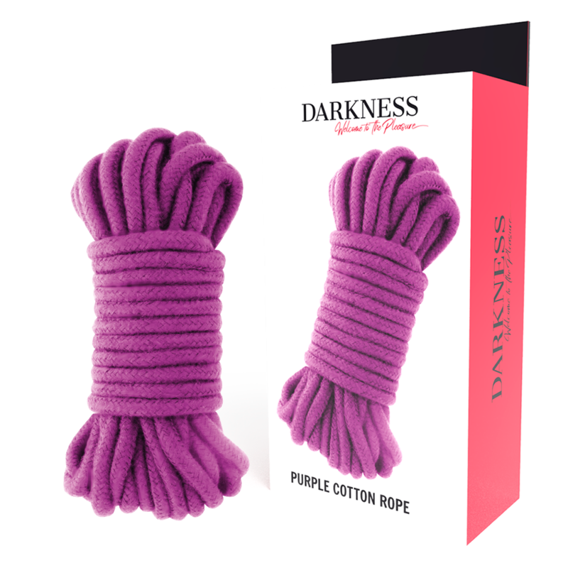 La marca DARKNESS BONDAGE nos facilita esta imagen de su producto DARKNESS - CUERDA JAPONESA 5 M MORADO para nuestro catálogo.