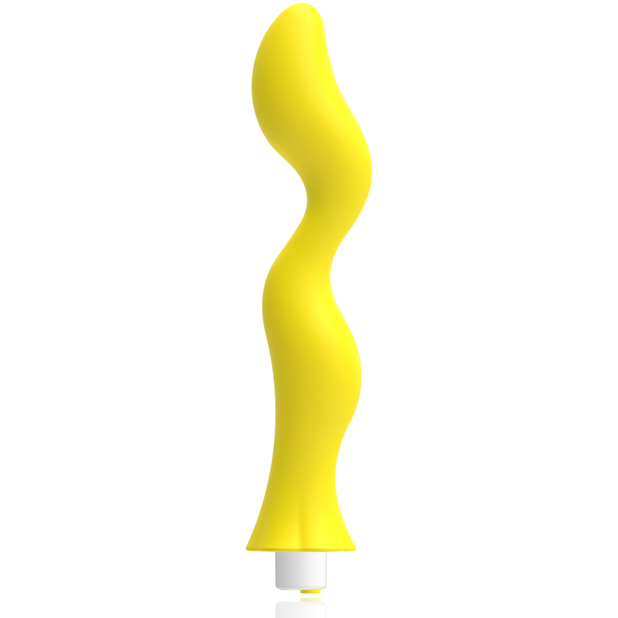 La marca G-SPOT nos facilita esta imagen de su producto G-SPOT - GAVYN VIBRADOR PUNTO G AMARILLO para nuestro catálogo.