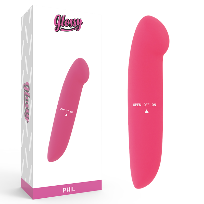 La marca GLOSSY nos facilita esta imagen de su producto GLOSSY - PHIL VIBRADOR ROSA para nuestro catálogo.