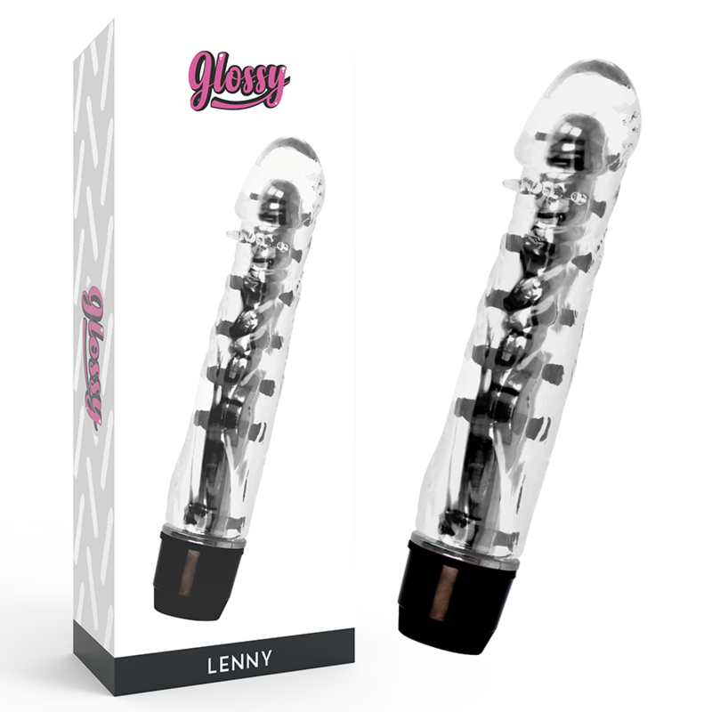 La marca GLOSSY nos facilita esta imagen de su producto GLOSSY - LENNY VIBRADOR NEGRO para nuestro catálogo.
