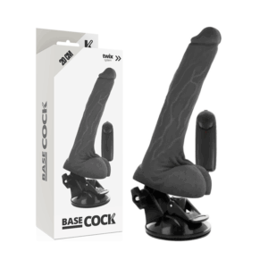 La marca BASECOCK nos facilita esta imagen de su producto BASECOCK - VIBRADOR REALÍSTICO CONTROL REMOTO NEGRO CON TESTÍCULOS 20 CM -O- 4 CM para nuestro catálogo.