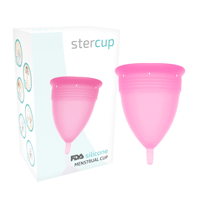 La marca STERCUP nos facilita esta imagen de su producto STERCUP - COPA MENSTRUAL FDA SILICONA ROSA - TALLA L para nuestro catálogo.