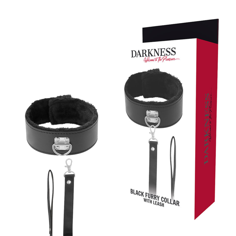 La marca DARKNESS BONDAGE nos facilita esta imagen de su producto DARKNESS - COLLAR FORRADO CON CADENA TITANIUM para nuestro catálogo.