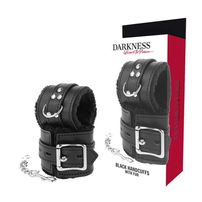 La marca DARKNESS BONDAGE nos facilita esta imagen de su producto DARKNESS - ESPOSAS BDSM FORRADAS EN NEGRO para nuestro catálogo.