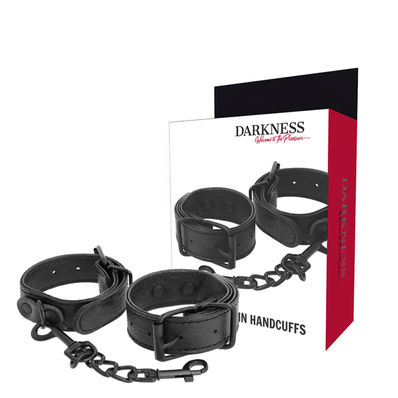 La marca DARKNESS BONDAGE nos facilita esta imagen de su producto DARKNESS - ESPOSAS ANCHO FINO TEXTURIZADAS para nuestro catálogo.