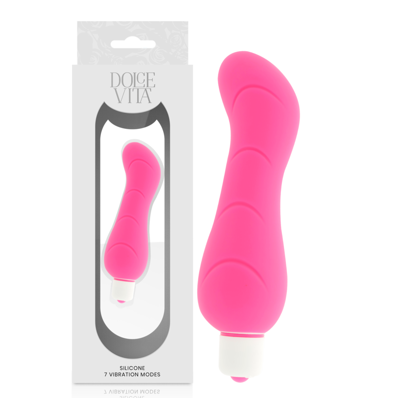 La marca DOLCE VITA nos facilita esta imagen de su producto DOLCE VITA - G-SPOT VIBRADOR SILICONA ROSA para nuestro catálogo.