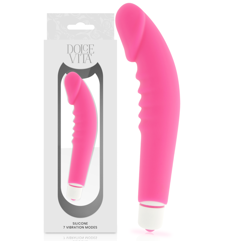 La marca DOLCE VITA nos facilita esta imagen de su producto DOLCE VITA - REALISTIC PLEASURE VIBRADOR SILICONA ROSA para nuestro catálogo.