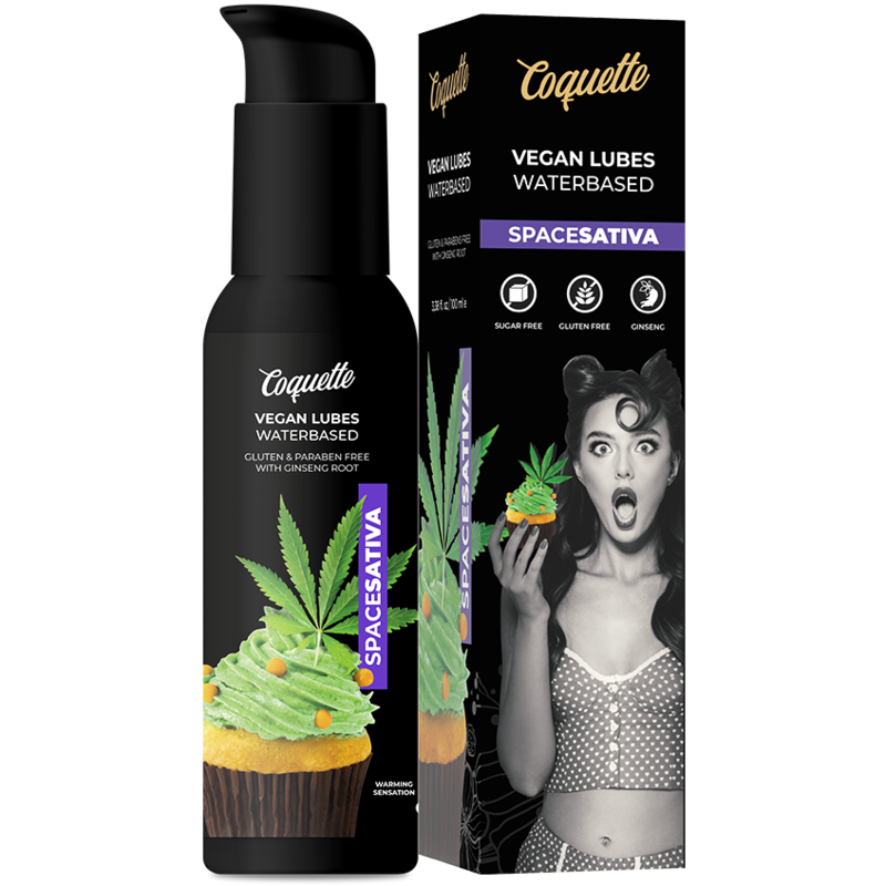 La marca COQUETTE COSMETICS nos facilita esta imagen de su producto COQUETTE CHIC DESIRE - PREMIUM EXPERIENCE LUBRICANTE VEGANO SPACE SATIVA 100 ML para nuestro catálogo.