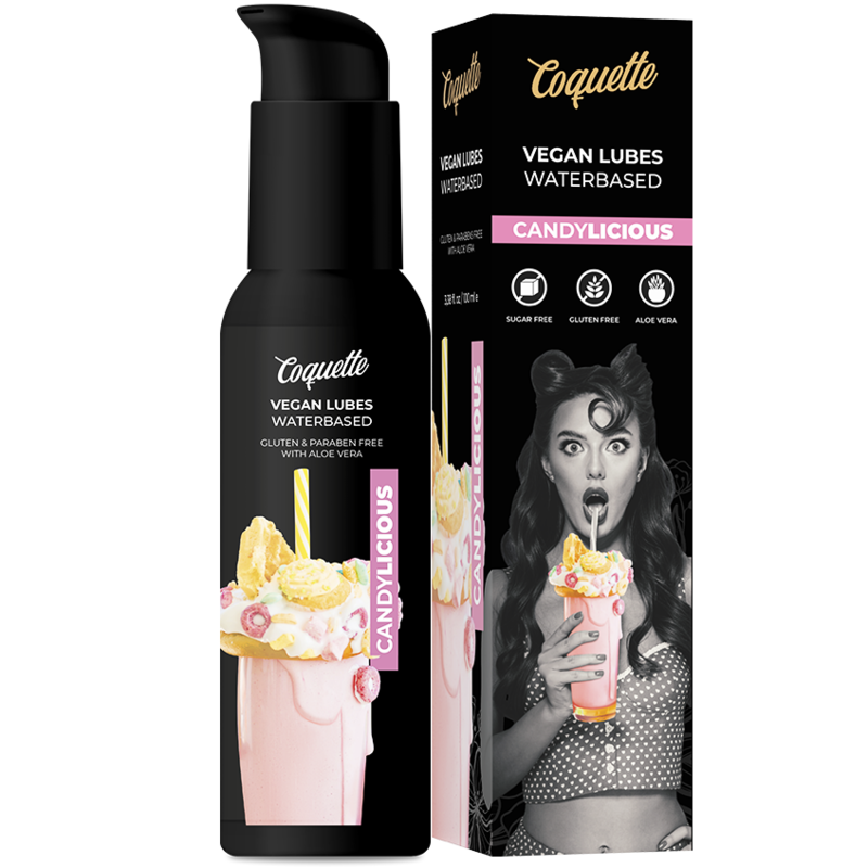 La marca COQUETTE COSMETICS nos facilita esta imagen de su producto COQUETTE CHIC DESIRE - PREMIUM EXPERIENCE LUBRICANTE VEGANO CANDYLICIOUS 100ML para nuestro catálogo.